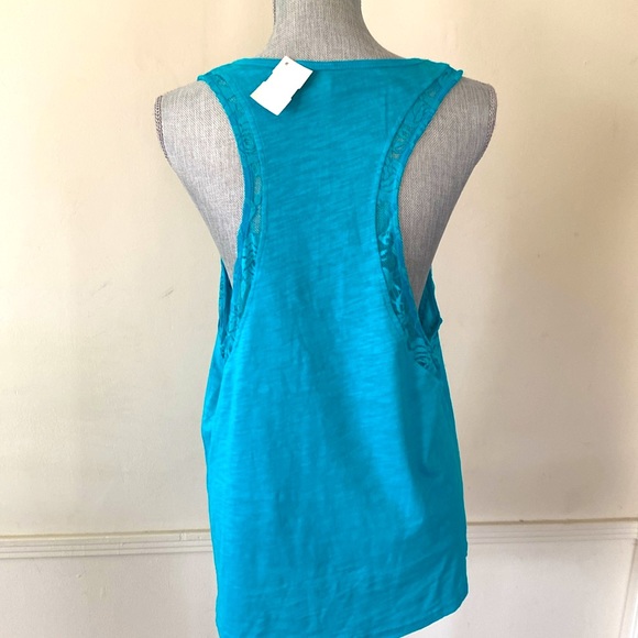 COLOR STORY ALGAE GREEN ROSE LACE BURNOUT TANK TOP SIZE LARGE 🌟NWT🌟 - Picture 5 of 12